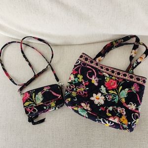 Vera Bradley Handbag and Wallet Bundle